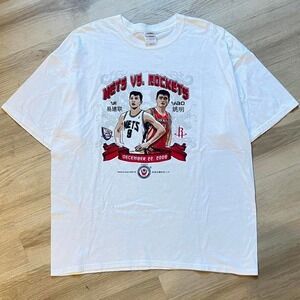 Vintage 2008 Yao Ming Houston Rocket Brooklyn Nets NBA Shirt